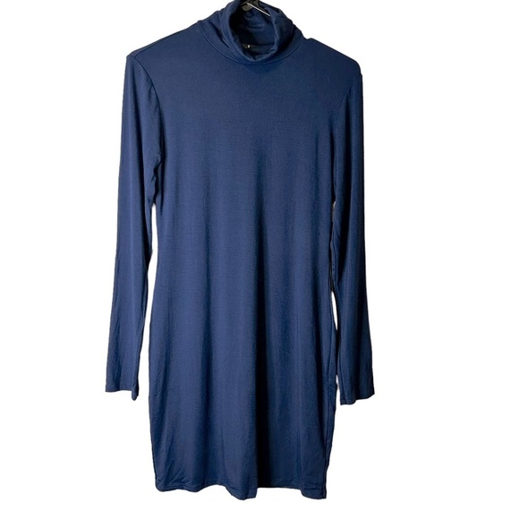 Lulu’s High Hopes Blue Long Sleeve Bodycon Dress NWT Size Medium D13774HRL - Picture 2 of 11